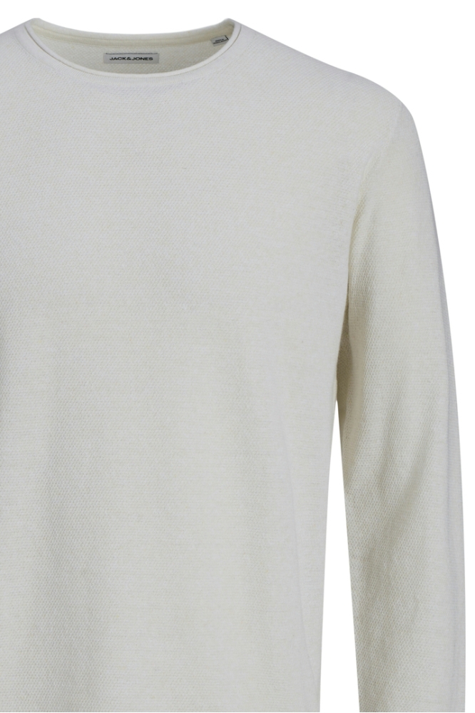 JJSHAWN KNIT CREW NECK 12269642 Cloud Dancer
